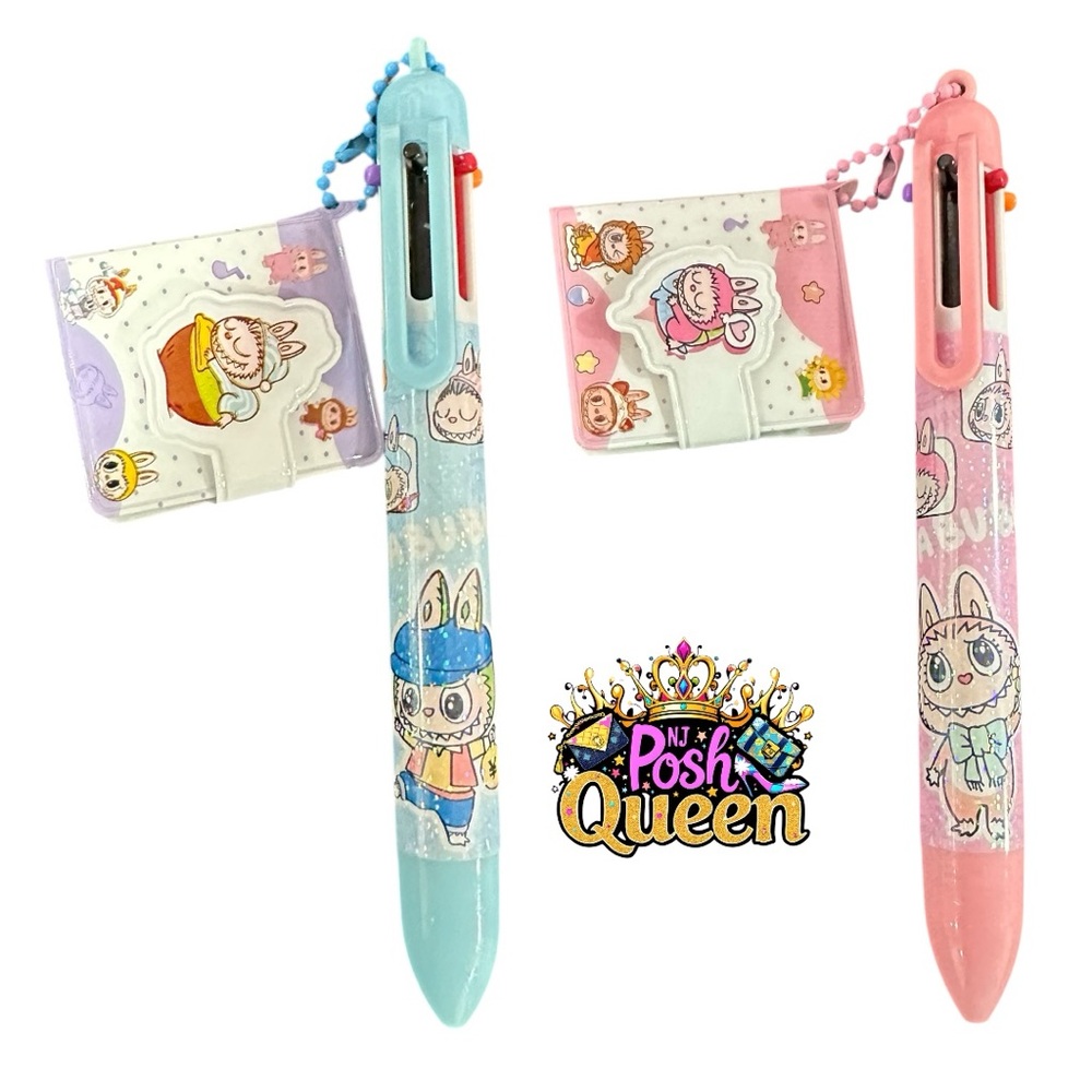 THE MONSTERS - LABUBU 6 Color Changing Pen with Dangling Notebook